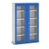 40014058 - CUBIO Armoire SMFS-13520-1 - Avec 2 Portes Transparentes et 4 Tablettes - LxPxH 1300x525x2000mm - Bleu Gentiane RAL 5010 40014058 - CUBIO Armoire SMFS-13520-1 - Avec 2 Portes Transparentes et 4 Tablettes - LxPxH 1300x525x2000mm - Bleu Gentiane RAL 5010