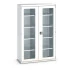 40014058 - CUBIO Armoire SMFS-13520-1 - Avec 2 Portes Transparentes et 4 Tablettes - LxPxH 1300x525x2000mm - Gris Clair RAL 7035 40014058 - CUBIO Armoire SMFS-13520-1 - Avec 2 Portes Transparentes et 4 Tablettes - LxPxH 1300x525x2000mm - Gris Clair RAL 7035