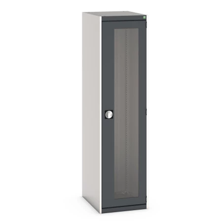 40018142 - Armoire CUBIO SMLFS-5620 - Avec 1 Porte Transparente - LxPxH 525x650x2000mm - Gris Anthracite RAL 7016 40018142 - Armoire CUBIO SMLFS-5620 - Avec 1 Porte Transparente - LxPxH 525x650x2000mm - Gris Anthracite RAL 7016
