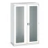 40022023 - CUBIO Armoire SMLFS-13620 - Avec 2 Portes Transparentes - LxPxH 1300x650x2000mm - Gris Clair RAL 7035 40022023 - CUBIO Armoire SMLFS-13620 - Avec 2 Portes Transparentes - LxPxH 1300x650x2000mm - Gris Clair RAL 7035