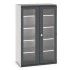 40022060 - CUBIO Armoire SMFS-13620-1 - Avec 2 Portes Transparentes et 4 Tablettes - LxPxH 1300x650x2000mm - Gris Anthracite RAL 7016 40022060 - CUBIO Armoire SMFS-13620-1 - Avec 2 Portes Transparentes et 4 Tablettes - LxPxH 1300x650x2000mm - Gris Anthracite RAL 7016