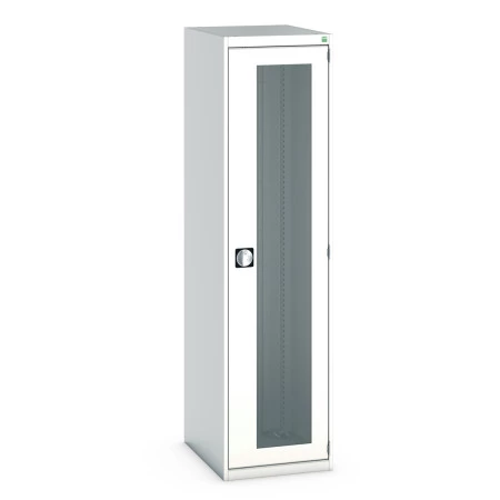 40018142 - Armoire CUBIO SMLFS-5620 - Avec 1 Porte Transparente - LxPxH 525x650x2000mm - Gris Clair RAL 7035 40018142 - Armoire CUBIO SMLFS-5620 - Avec 1 Porte Transparente - LxPxH 525x650x2000mm - Gris Clair RAL 7035