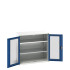 16926276 - Armoire VERSO à Double Portes Transparentes 1050x550x1000 - 2 tablettes - Bleu Gentiane RAL 5010 16926276 - Armoire VERSO à Double Portes Transparentes 1050x550x1000 - 2 tablettes - Bleu Gentiane RAL 5010
