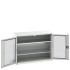 16926662 - Armoire VERSO à Double Portes Transparentes 1300x550x1000 - 2 tablettes - Gris Clair RAL 7035 16926662 - Armoire VERSO à Double Portes Transparentes 1300x550x1000 - 2 tablettes - Gris Clair RAL 7035