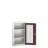 16926072 - Armoire VERSO à Porte Transparente 525x350x1000 - 2 tablettes - Rouge Pourpre RAL 3004 16926072 - Armoire VERSO à Porte Transparente 525x350x1000 - 2 tablettes - Rouge Pourpre RAL 3004