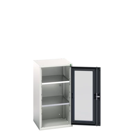 16926076 - Armoire VERSO à Porte Transparente 525x550x1000 - 2 tablettes - Gris Anthracite RAL 7016 16926076 - Armoire VERSO à Porte Transparente 525x550x1000 - 2 tablettes - Gris Anthracite RAL 7016