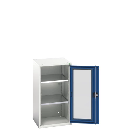 16926076 - Armoire VERSO à Porte Transparente 525x550x1000 - 2 tablettes - Bleu Gentiane RAL 5010 16926076 - Armoire VERSO à Porte Transparente 525x550x1000 - 2 tablettes - Bleu Gentiane RAL 5010