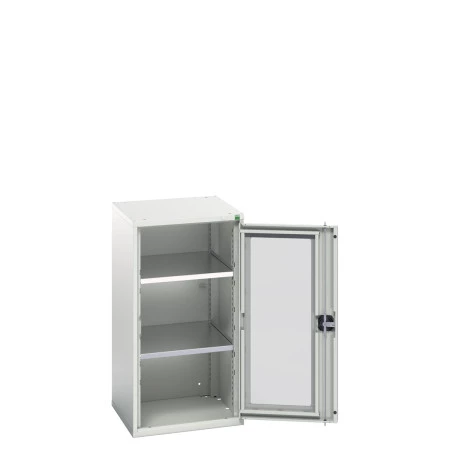 16926076 - Armoire VERSO à Porte Transparente 525x550x1000 - 2 tablettes - Gris Clair RAL 7035 16926076 - Armoire VERSO à Porte Transparente 525x550x1000 - 2 tablettes - Gris Clair RAL 7035
