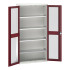 16926273 - Armoire VERSO à Double Portes Transparentes 1050x350x2000 - 4 tablettes - Rouge Pourpre RAL 3004 16926273 - Armoire VERSO à Double Portes Transparentes 1050x350x2000 - 4 tablettes - Rouge Pourpre RAL 3004