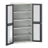 16926277 - Armoire VERSO à Double Portes Transparentes 1050x550x2000 - 4 tablettes - Gris Anthracite RAL 7016 16926277 - Armoire VERSO à Double Portes Transparentes 1050x550x2000 - 4 tablettes - Gris Anthracite RAL 7016