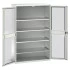 16926663 - Armoire VERSO à Double Portes Transparentes 1300x550x2000 - 4 tablettes - Gris Clair RAL 7035 16926663 - Armoire VERSO à Double Portes Transparentes 1300x550x2000 - 4 tablettes - Gris Clair RAL 7035