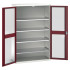 16926663 - Armoire VERSO à Double Portes Transparentes 1300x550x2000 - 4 tablettes - Rouge Pourpre RAL 3004 16926663 - Armoire VERSO à Double Portes Transparentes 1300x550x2000 - 4 tablettes - Rouge Pourpre RAL 3004