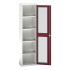16926073 - Armoire VERSO à Porte Transparente 525x350x2000 - 4 tablettes - Rouge Pourpre RAL 3004 16926073 - Armoire VERSO à Porte Transparente 525x350x2000 - 4 tablettes - Rouge Pourpre RAL 3004