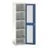16926077 - Armoire VERSO à Porte Transparente 525x550x2000 - 4 tablettes - Bleu Gentiane RAL 5010 16926077 - Armoire VERSO à Porte Transparente 525x550x2000 - 4 tablettes - Bleu Gentiane RAL 5010
