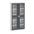 16926273 - Armoire VERSO à Double Portes Transparentes 1050x350x2000 - 4 tablettes - Gris Anthracite RAL 7016 16926273 - Armoire VERSO à Double Portes Transparentes 1050x350x2000 - 4 tablettes - Gris Anthracite RAL 7016