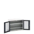 16926274 - Armoire VERSO à Double Portes Transparentes 1050x550x800 - 2 tablettes - Gris Anthracite RAL 7016 16926274 - Armoire VERSO à Double Portes Transparentes 1050x550x800 - 2 tablettes - Gris Anthracite RAL 7016