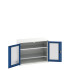 16926274 - Armoire VERSO à Double Portes Transparentes 1050x550x800 - 2 tablettes - Bleu Gentiane RAL 5010 16926274 - Armoire VERSO à Double Portes Transparentes 1050x550x800 - 2 tablettes - Bleu Gentiane RAL 5010