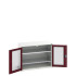 16926274 - Armoire VERSO à Double Portes Transparentes 1050x550x800 - 2 tablettes - Rouge Pourpre RAL 3004 16926274 - Armoire VERSO à Double Portes Transparentes 1050x550x800 - 2 tablettes - Rouge Pourpre RAL 3004