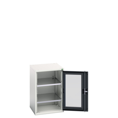16926074 - Armoire VERSO à Porte Transparente 525x550x800 - 2 tablettes - Gris Anthracite RAL 7016 16926074 - Armoire VERSO à Porte Transparente 525x550x800 - 2 tablettes - Gris Anthracite RAL 7016
