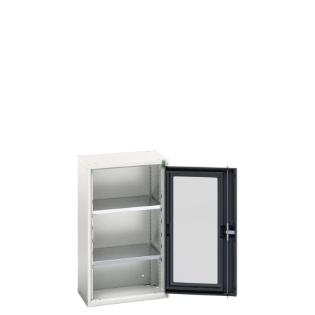 16926071 - Armoire VERSO à Porte Transparente 525x350x900 - 2 tablettes - Gris Anthracite RAL 7016 16926071 - Armoire VERSO à Porte Transparente 525x350x900 - 2 tablettes - Gris Anthracite RAL 7016
