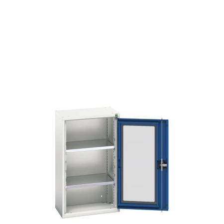 16926071 - Armoire VERSO à Porte Transparente 525x350x900 - 2 tablettes - Bleu Gentiane RAL 5010 16926071 - Armoire VERSO à Porte Transparente 525x350x900 - 2 tablettes - Bleu Gentiane RAL 5010