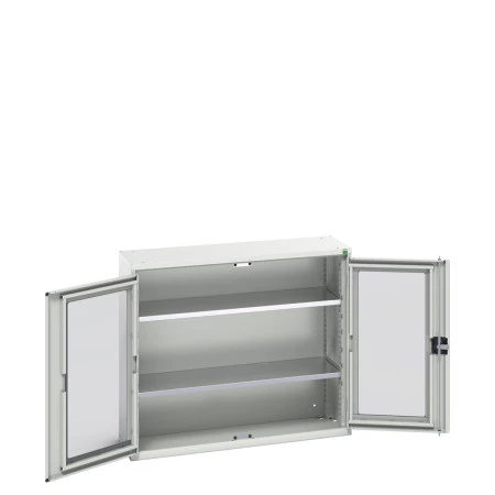 16926271 - Armoire VERSO à Double Portes Transparentes 1050x350x900 - 2 tablettes - Gris Clair RAL 7035 16926271 - Armoire VERSO à Double Portes Transparentes 1050x350x900 - 2 tablettes - Gris Clair RAL 7035