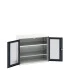 16926275 - Armoire VERSO à Double Portes Transparentes 1050x550x900 - 2 tablettes - Gris Anthracite RAL 7016 16926275 - Armoire VERSO à Double Portes Transparentes 1050x550x900 - 2 tablettes - Gris Anthracite RAL 7016