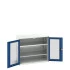 16926275 - Armoire VERSO à Double Portes Transparentes 1050x550x900 - 2 tablettes - Bleu Gentiane RAL 5010 16926275 - Armoire VERSO à Double Portes Transparentes 1050x550x900 - 2 tablettes - Bleu Gentiane RAL 5010