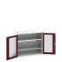 16926275 - Armoire VERSO à Double Portes Transparentes 1050x550x900 - 2 tablettes - Rouge Pourpre RAL 3004 16926275 - Armoire VERSO à Double Portes Transparentes 1050x550x900 - 2 tablettes - Rouge Pourpre RAL 3004