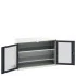 16926661 - Armoire VERSO à Double Portes Transparentes 1300x550x900 - 2 tablettes - Gris Anthracite RAL 7016 16926661 - Armoire VERSO à Double Portes Transparentes 1300x550x900 - 2 tablettes - Gris Anthracite RAL 7016
