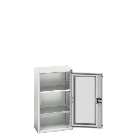 16926071 - Armoire VERSO à Porte Transparente 525x350x900 - 2 tablettes - Gris Clair RAL 7035 16926071 - Armoire VERSO à Porte Transparente 525x350x900 - 2 tablettes - Gris Clair RAL 7035