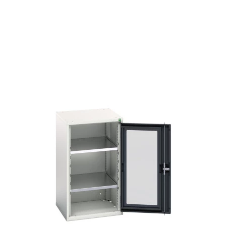 16926075 - Armoire VERSO à Porte Transparente 525x550x900 - 2 tablettes - Gris Anthracite RAL 7016 16926075 - Armoire VERSO à Porte Transparente 525x550x900 - 2 tablettes - Gris Anthracite RAL 7016
