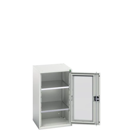 16926075 - Armoire VERSO à Porte Transparente 525x550x900 - 2 tablettes - Gris Clair RAL 7035 16926075 - Armoire VERSO à Porte Transparente 525x550x900 - 2 tablettes - Gris Clair RAL 7035