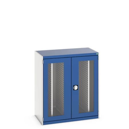40301030 - Armoire CUBIO SMV-10612-44 - Portes Transp, 4 Pann à Bacs Coulissants - LxPxH 1050x650x1200mm - Bleu Gentiane RAL 5010 40301030 - Armoire CUBIO SMV-10612-44 - Portes Transp, 4 Pann à Bacs Coulissants - LxPxH 1050x650x1200mm - Bleu Gentiane RAL 5010