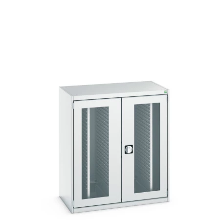 40301030 - Armoire CUBIO SMV-10612-44 - Portes Transp, 4 Pann à Bacs Coulissants - LxPxH 1050x650x1200mm - Gris Clair RAL 7035 40301030 - Armoire CUBIO SMV-10612-44 - Portes Transp, 4 Pann à Bacs Coulissants - LxPxH 1050x650x1200mm - Gris Clair RAL 7035