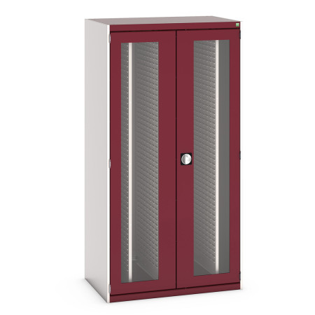 40301036 - Armoire CUBIO SMV-10620-44 - Portes Transp 4 Pann à Bacs Coulissants - LxPxH 1050x650x2000mm - Rouge Pourpre RAL 3004 40301036 - Armoire CUBIO SMV-10620-44 - Portes Transp 4 Pann à Bacs Coulissants - LxPxH 1050x650x2000mm - Rouge Pourpre RAL 3004