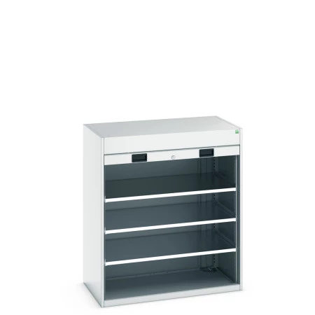 40201009 - Armoire CUBIO SMR-10612-1 - Avec Porte Rideau et 3 Tablettes - LxPxH 1050x650x1200mm - Gris Clair RAL 7035 40201009 - Armoire CUBIO SMR-10612-1 - Avec Porte Rideau et 3 Tablettes - LxPxH 1050x650x1200mm - Gris Clair RAL 7035