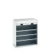 40201009 - Armoire CUBIO SMR-10612-1 - Avec Porte Rideau et 3 Tablettes - LxPxH 1050x650x1200mm - Gris Clair RAL 7035 40201009 - Armoire CUBIO SMR-10612-1 - Avec Porte Rideau et 3 Tablettes - LxPxH 1050x650x1200mm - Gris Clair RAL 7035