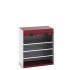 40201009 - Armoire CUBIO SMR-10612-1 - Avec Porte Rideau et 3 Tablettes - LxPxH 1050x650x1200mm - Rouge Pourpre RAL 3004 40201009 - Armoire CUBIO SMR-10612-1 - Avec Porte Rideau et 3 Tablettes - LxPxH 1050x650x1200mm - Rouge Pourpre RAL 3004