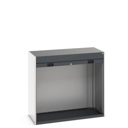 40201007 - CUBIO Armoire SMLR-13612 - Caisson nu Avec Porte Rideau - LxPxH 1300x650x1200mm - Gris Anthracite RAL 7016 40201007 - CUBIO Armoire SMLR-13612 - Caisson nu Avec Porte Rideau - LxPxH 1300x650x1200mm - Gris Anthracite RAL 7016