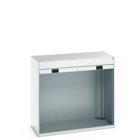 40201007 - CUBIO Armoire SMLR-13612 - Caisson nu Avec Porte Rideau - LxPxH 1300x650x1200mm - Gris Clair RAL 7035 40201007 - CUBIO Armoire SMLR-13612 - Caisson nu Avec Porte Rideau - LxPxH 1300x650x1200mm - Gris Clair RAL 7035