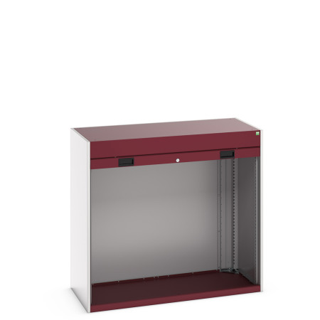 40201007 - CUBIO Armoire SMLR-13612 - Caisson nu Avec Porte Rideau - LxPxH 1300x650x1200mm - Rouge Pourpre RAL 3004 40201007 - CUBIO Armoire SMLR-13612 - Caisson nu Avec Porte Rideau - LxPxH 1300x650x1200mm - Rouge Pourpre RAL 3004