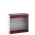 40201007 - CUBIO Armoire SMLR-13612 - Caisson nu Avec Porte Rideau - LxPxH 1300x650x1200mm - Rouge Pourpre RAL 3004 40201007 - CUBIO Armoire SMLR-13612 - Caisson nu Avec Porte Rideau - LxPxH 1300x650x1200mm - Rouge Pourpre RAL 3004