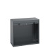 40201007 - CUBIO Armoire SMLR-13612 - Caisson nu Avec Porte Rideau - LxPxH 1300x650x1200mm - Full Gris Anthracite RAL 7016 40201007 - CUBIO Armoire SMLR-13612 - Caisson nu Avec Porte Rideau - LxPxH 1300x650x1200mm - Full Gris Anthracite RAL 7016