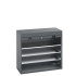 40201012 - Armoire CUBIO SMR-13612-1 - Avec Porte Rideau et 3 Tablettes - LxPxH 1300x650x1200mm - Full Gris Anthracite RAL 7016 40201012 - Armoire CUBIO SMR-13612-1 - Avec Porte Rideau et 3 Tablettes - LxPxH 1300x650x1200mm - Full Gris Anthracite RAL 7016