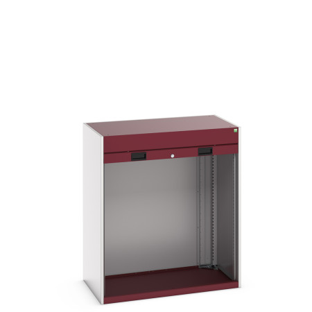 40201003 - CUBIO Armoire SMLR-10612 - Caisson nu Avec Porte Rideau - LxPxH 1050x650x1200mm - Rouge Pourpre RAL 3004 40201003 - CUBIO Armoire SMLR-10612 - Caisson nu Avec Porte Rideau - LxPxH 1050x650x1200mm - Rouge Pourpre RAL 3004