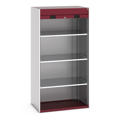 40201021 - Armoire CUBIO SMR-10620-10 - Avec Porte Rideau et 3 Tablettes - LxPxH 1050x650x2000mm - Rouge Pourpre RAL 3004 40201021 - Armoire CUBIO SMR-10620-10 - Avec Porte Rideau et 3 Tablettes - LxPxH 1050x650x2000mm - Rouge Pourpre RAL 3004