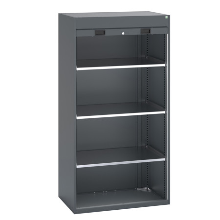 40201021 - Armoire CUBIO SMR-10620-10 - Avec Porte Rideau et 3 Tablettes - LxPxH 1050x650x2000mm - Full Gris Anthracite RAL 7016 40201021 - Armoire CUBIO SMR-10620-10 - Avec Porte Rideau et 3 Tablettes - LxPxH 1050x650x2000mm - Full Gris Anthracite RAL 7016