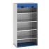 40201011 - CUBIO Armoire SMR-10620-2 - Avec Porte Rideau et 4 Tablettes - LxPxH 1050x650x2000mm - Bleu Gentiane RAL 5010 40201011 - CUBIO Armoire SMR-10620-2 - Avec Porte Rideau et 4 Tablettes - LxPxH 1050x650x2000mm - Bleu Gentiane RAL 5010