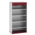 40201011 - CUBIO Armoire SMR-10620-2 - Avec Porte Rideau et 4 Tablettes - LxPxH 1050x650x2000mm - Rouge Pourpre RAL 3004 40201011 - CUBIO Armoire SMR-10620-2 - Avec Porte Rideau et 4 Tablettes - LxPxH 1050x650x2000mm - Rouge Pourpre RAL 3004